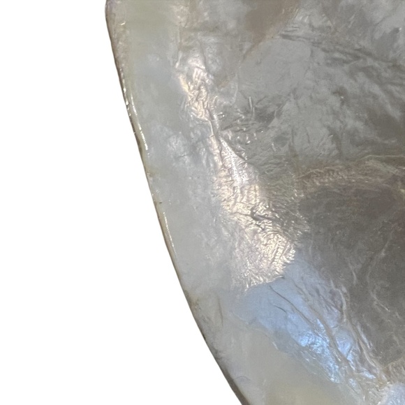 Set Of 7 Vintage Sea Shell Capiz Shell Bowls Salad Bowls - Picture 7 of 9